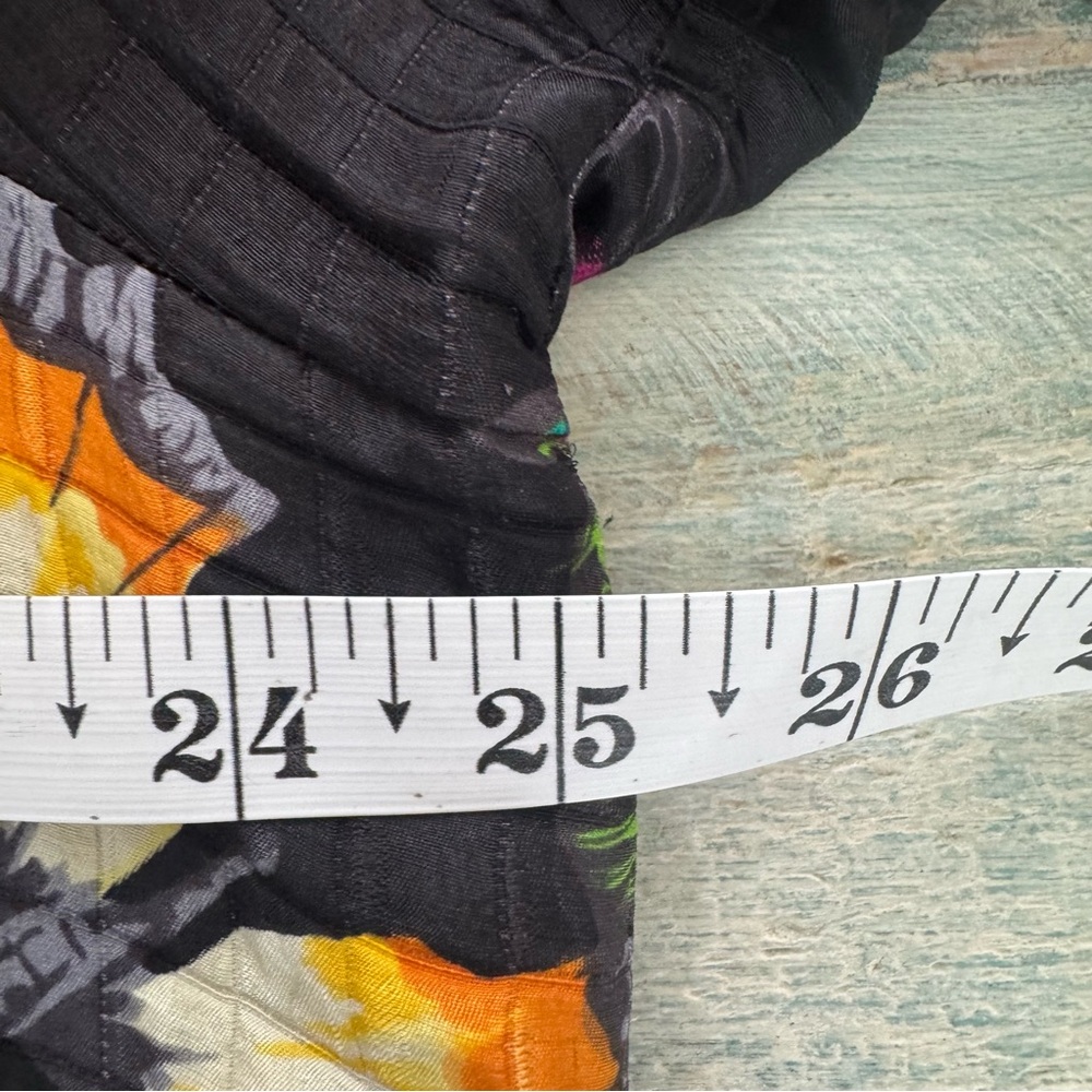 Nexx Silk Linen Black Artsy Whimsical Butterfly Kimono Button Down Jacket Sz 1X - Picture 8 of 12